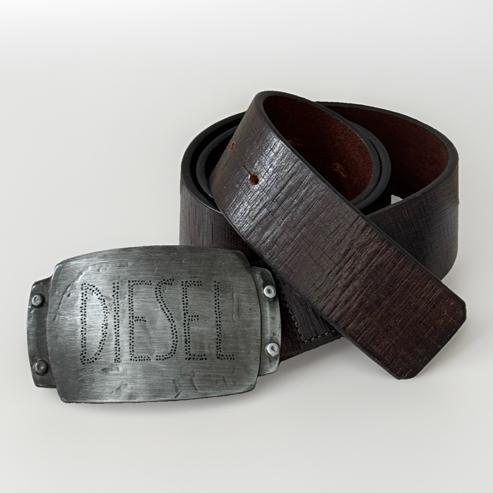 Men's Diesel  Genuine Leather Belt w/Metal Buckled Made in Italy  80 / 32